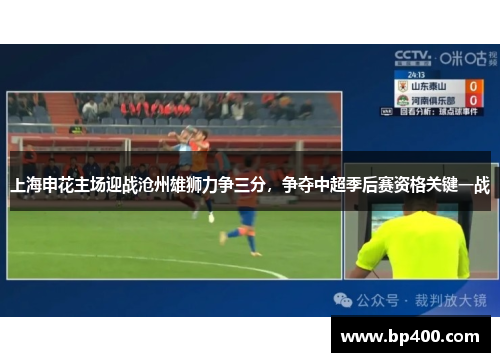 上海申花主场迎战沧州雄狮力争三分，争夺中超季后赛资格关键一战